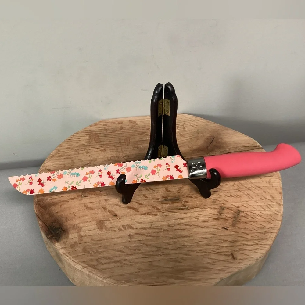 🔴 Pioneer Women - Bread Knife / Carving Knife - Beautiful & Colorful Design